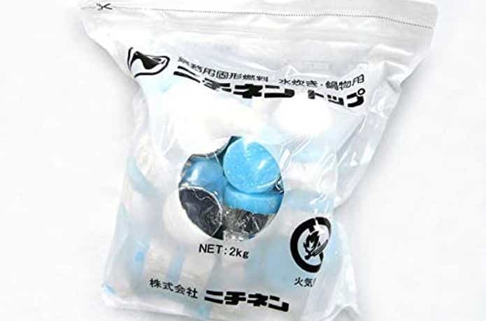 袋入りの固形燃料