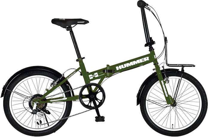グリーンボディのハマーの自転車