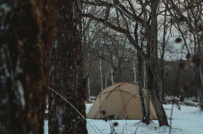 冬のキャンプ