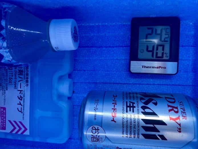 ダイソー 保冷剤ハードタイプ M最終庫内温度