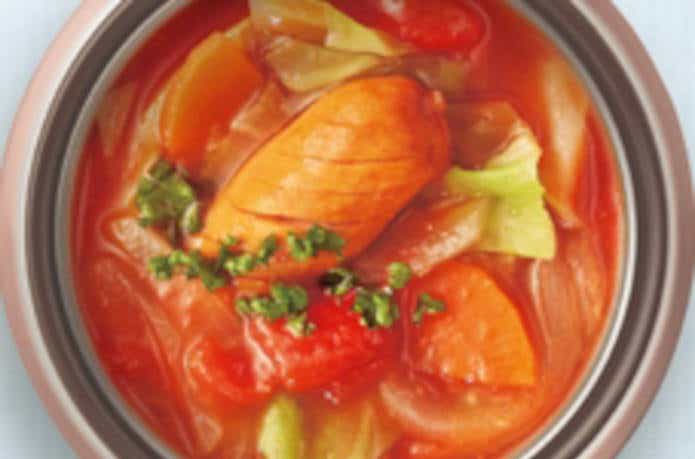 スープジャーで作るトマトスープ