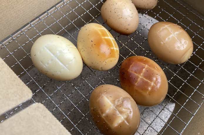 燻製された卵