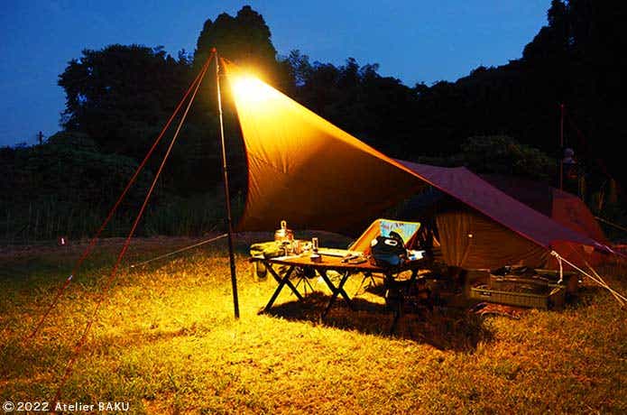 アウトドア テント/タープ Amazonで見つけた最長200cmのカーボン製ポールが、ソロキャンプを豊か 