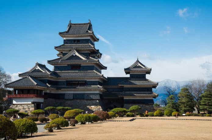 松本城の風景