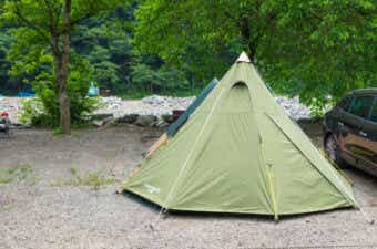 ソロキャンプのテント