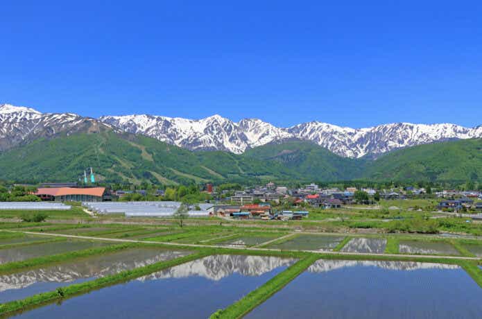 長野県の田園風景