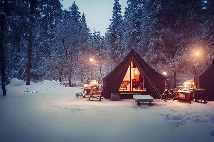 雪中キャンプのイメージ