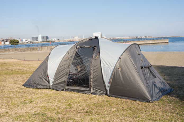 耐久撥水3ルームシェルター4人用テント