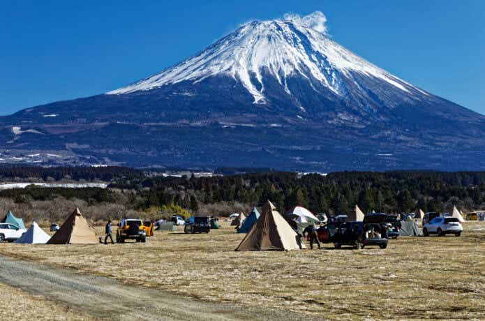 富士山　キャンプ