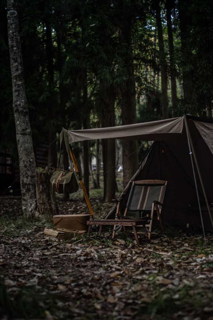 落ち着いた雰囲気のキャンプサイト