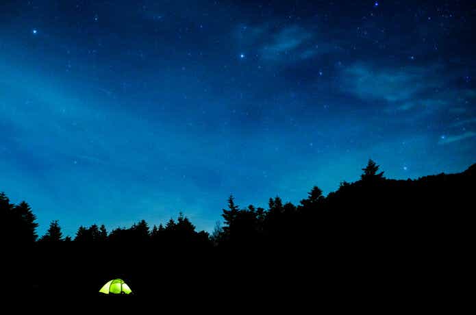 綺麗な星空が見えるキャンプ場