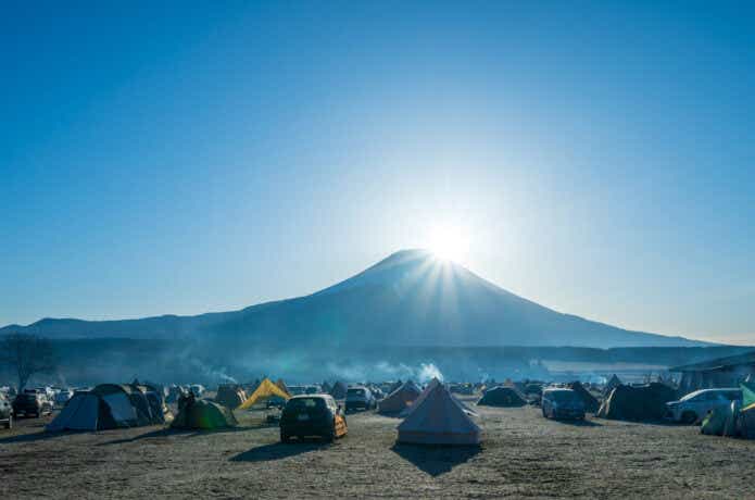 富士山が見えるキャンプ場