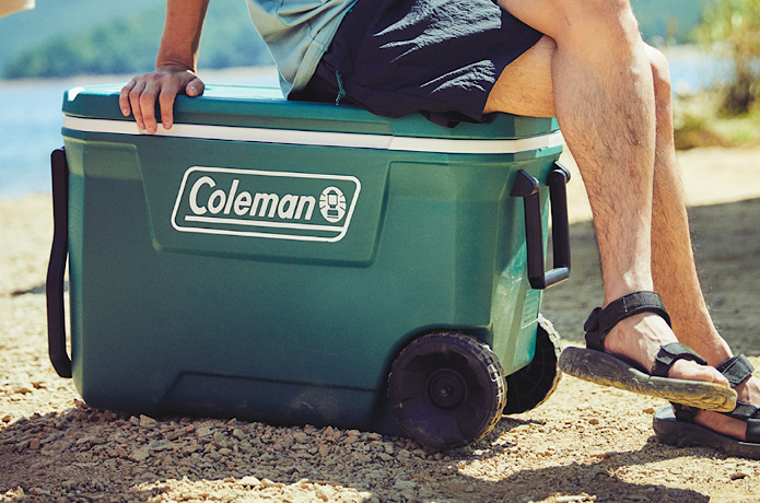 【新品未使用】Coleman クーラーボックス　ホイール付　58L キャンプ