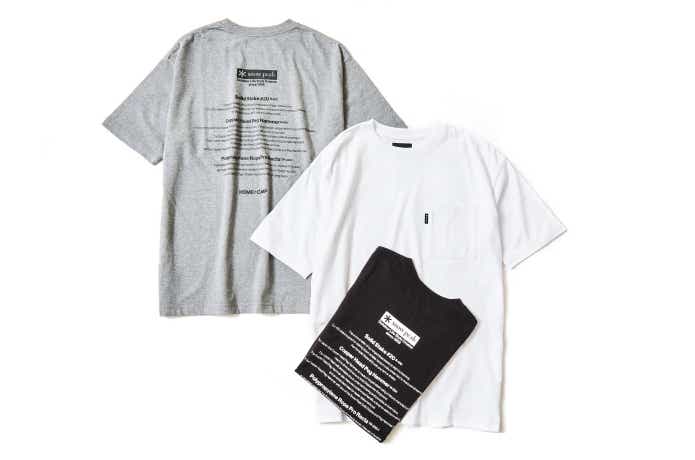Snow Peak× JOURNAL STANDARD relume 「Camp Tour Front Print T-shirt」 各￥5,830
