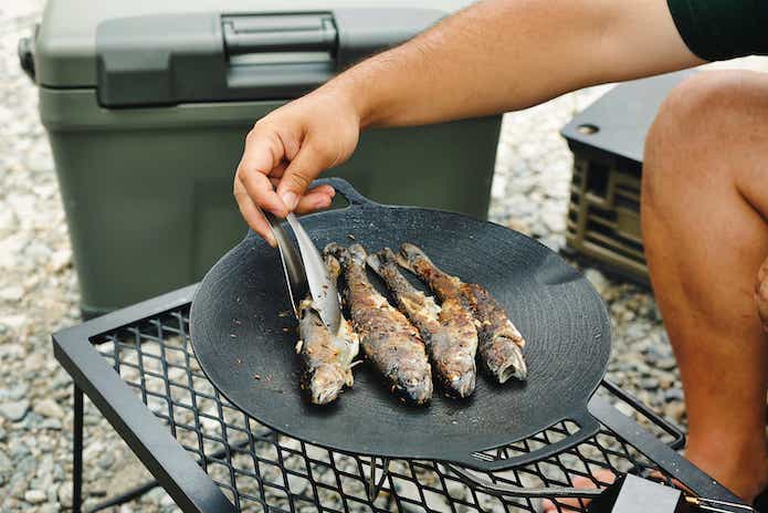 マルチグリドルで焼く