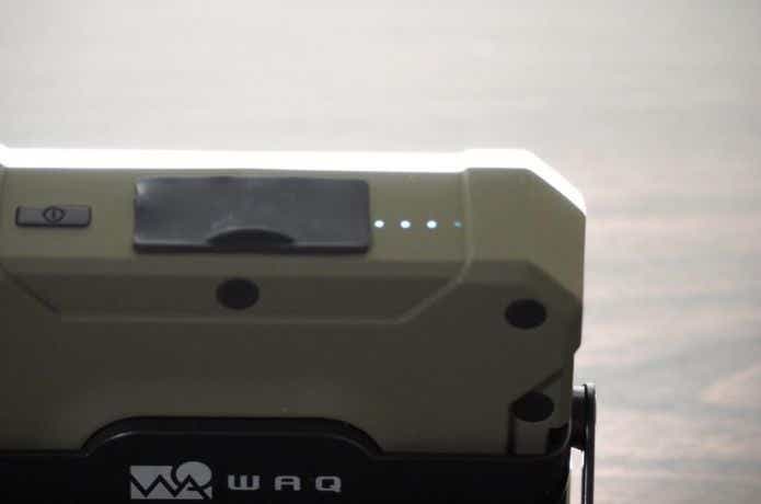 WAQ LEDランタン2のバッテリー残量表示