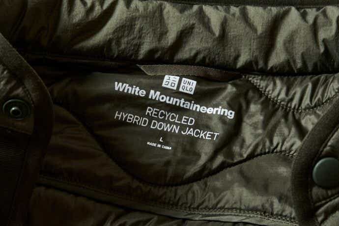 UNIQLO × White Mountaineering 「RECYCLE HYBRID DOWN JACKET」 ￥7,990