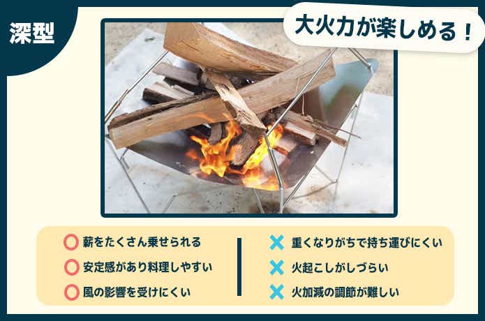 深型焚火台のメリットデメリット