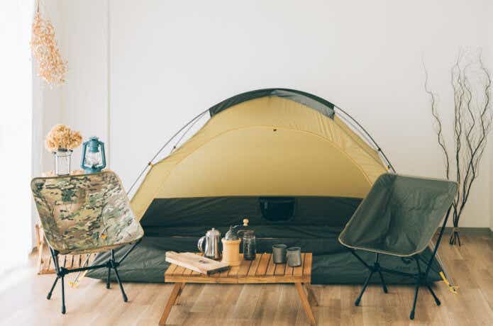 テントや椅子などのキャンプ用品
