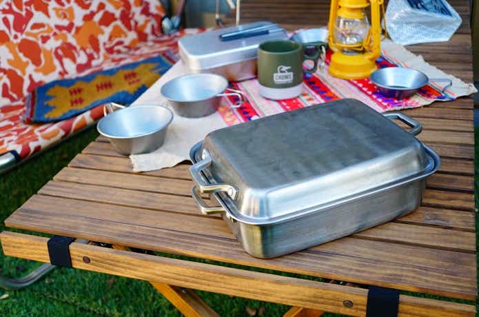 W角鍋とキャンプギア