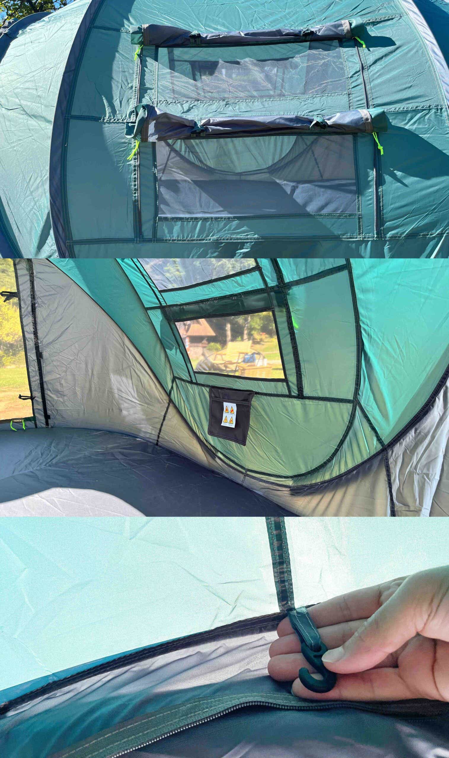 KAZOO キャンプ用自動屋外ポップアップテントの内装や外装