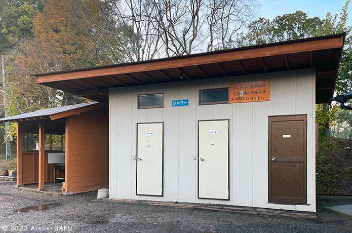 かずさオートキャンプ場のトイレ