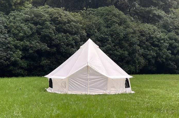 草原に建ったノルディスクのテント