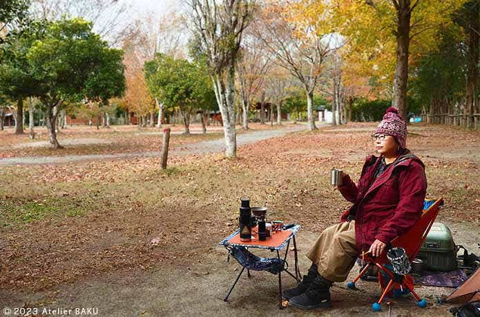 女性ソロキャンパー