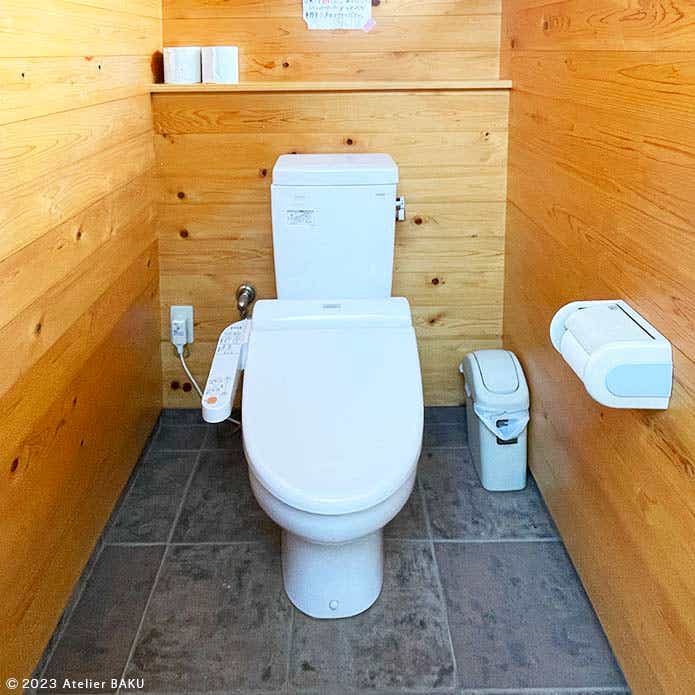 かずさオートキャンプ場のトイレ