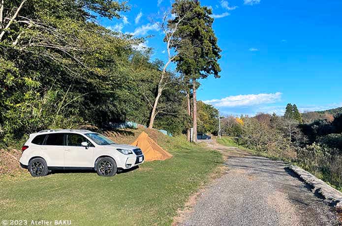 かずさオートキャンプ場の景観