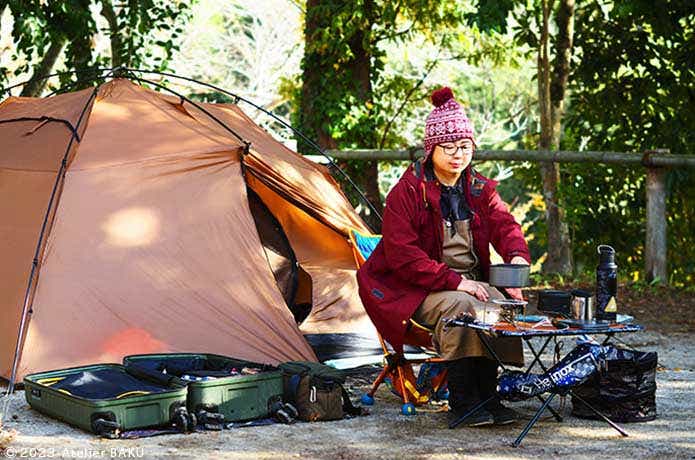 かずさオートキャンプ場の電源サイト