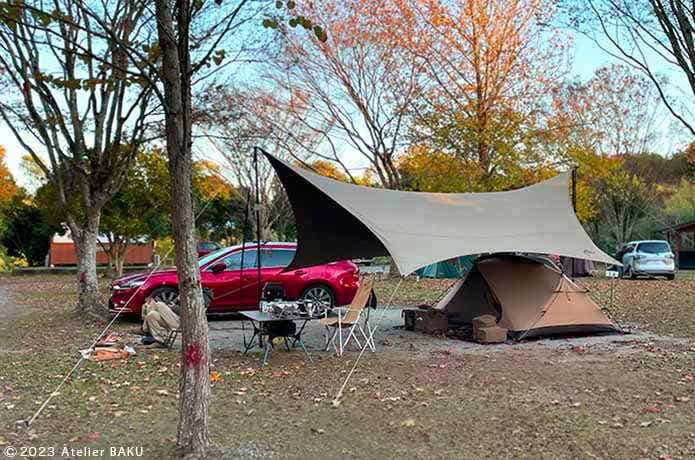 かずさオートキャンプ場の中央サイト