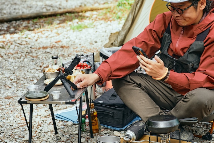 スマホとの連携で、構図を遠隔チェック