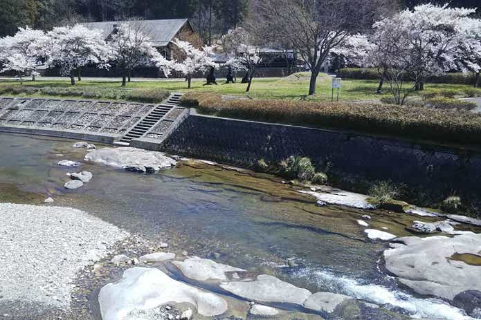 せせらぎ・豊鹿里パークに流れる川