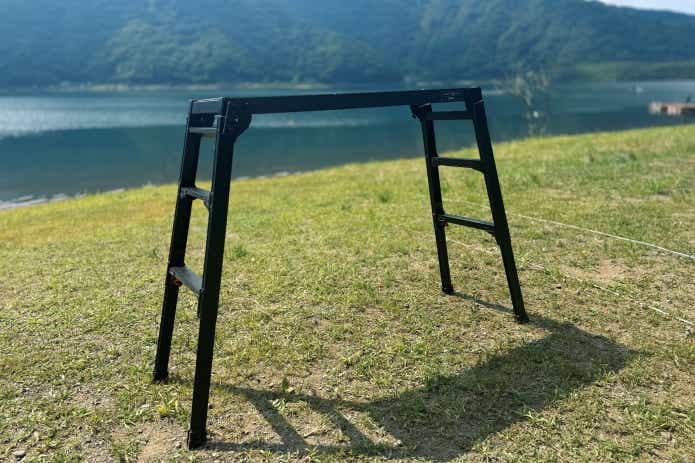 長谷川工業のアルミグリルテーブル