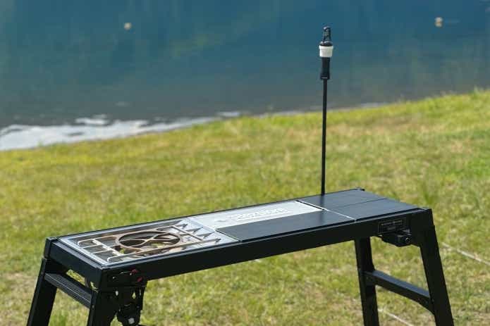 長谷川工業のアルミグリルテーブルのオプション品マルチホルダー