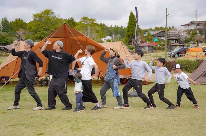 憧れのキャンパーshiromaniさんとの集合写真