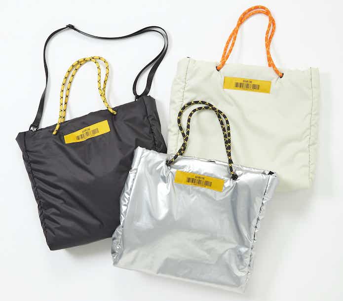 KiU PUFFY TOTE BAG MINI & PUFFY TOTE BAG & PUFFY ROUND SHOULDER BAG