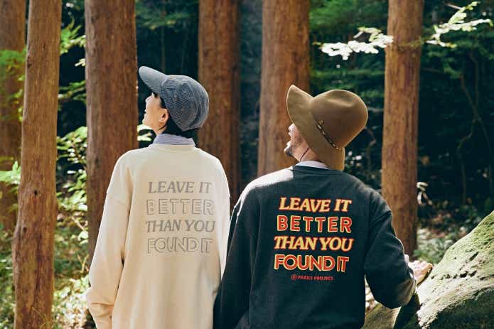 CAMP HACK別注アイテム、PARKS PROJECT（パークスプロジェクト）の「LEAVE IT BETTER LONG SLEEVE TEE」