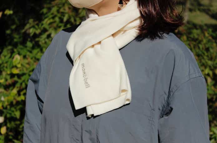 モンベルのシャミースマフラーでワンループ巻き