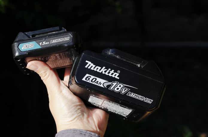 マキタのバッテリー2種類