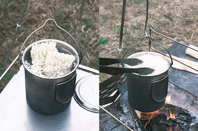 レジャークッカーとラーメン