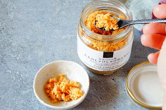 久世福商店の「大人のしゃけめんたい」パッケージ