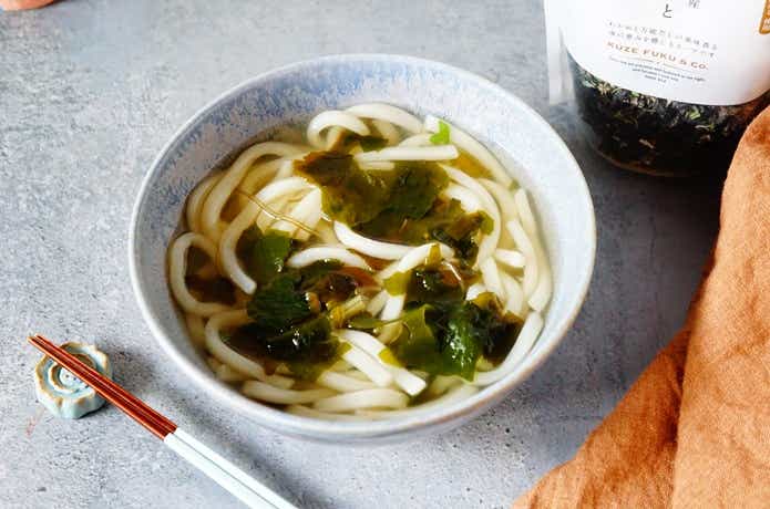 久世福商店のわかめスープでわかめうどん