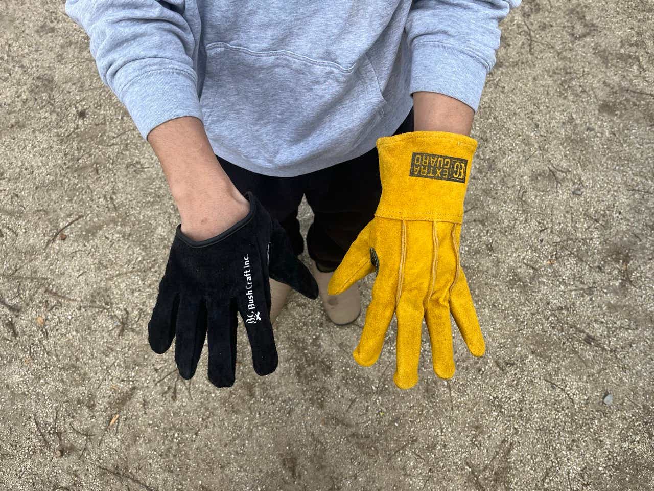 ブッシュクラフト「クイック焚き火グローブ」