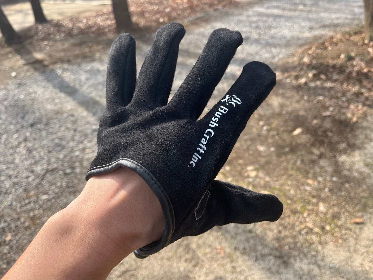 ブッシュクラフト「クイック焚き火グローブ」