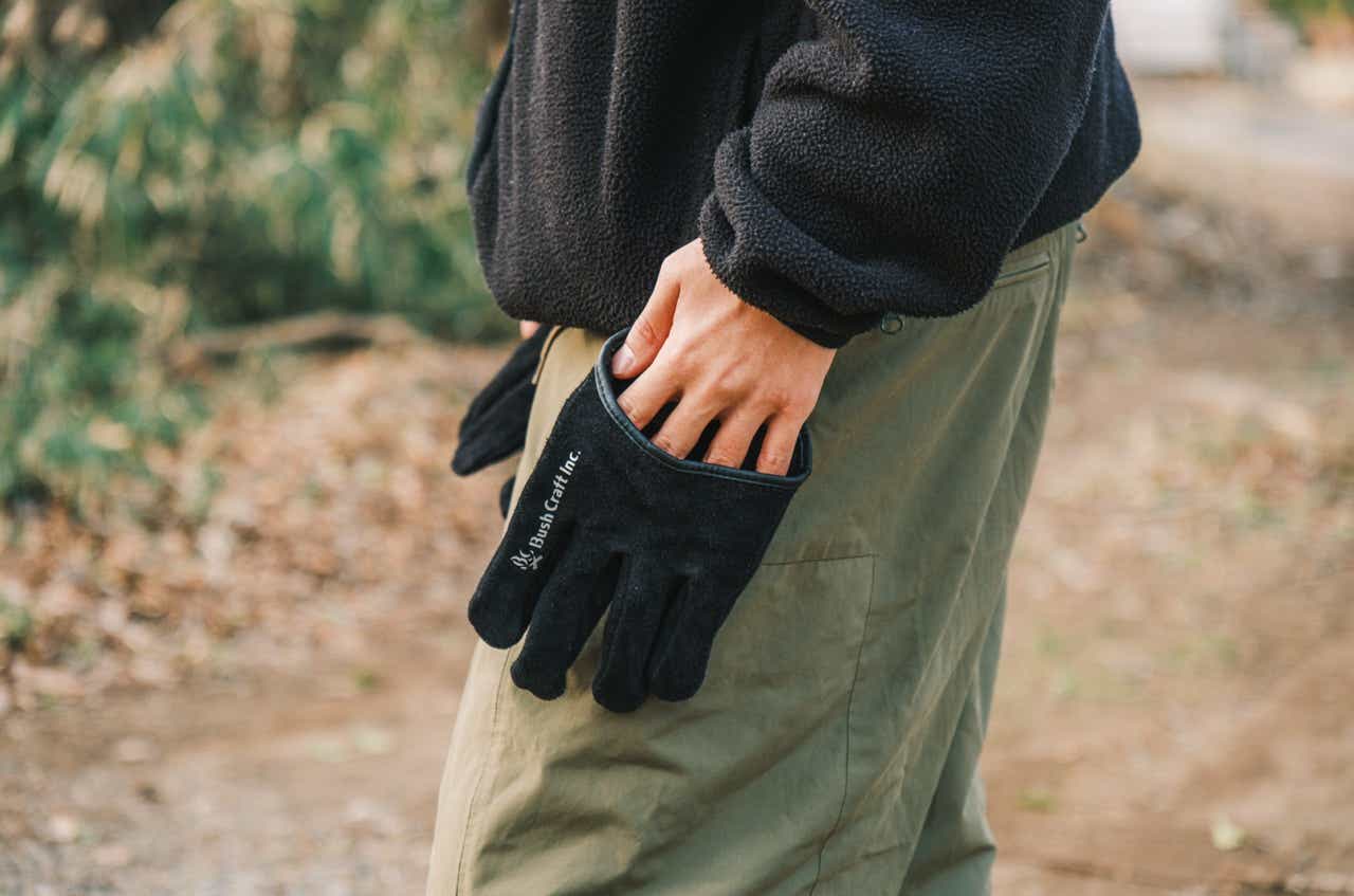 ブッシュクラフト「クイック焚き火グローブ」
