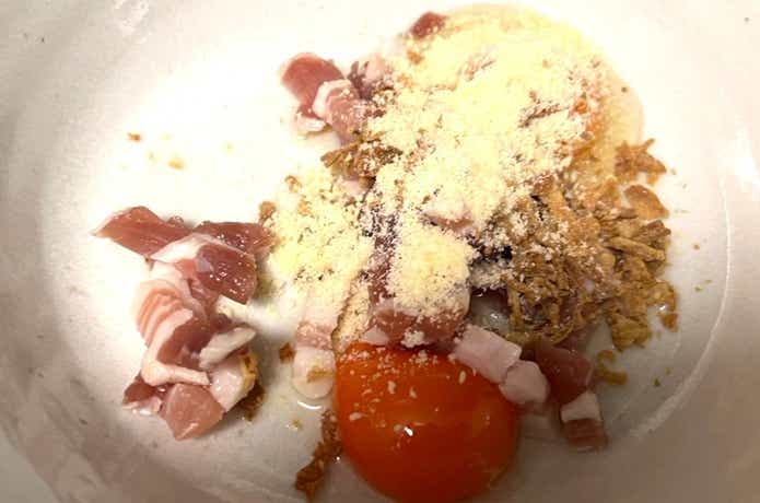 カルディ「生ベーコン」でカルボナーラ