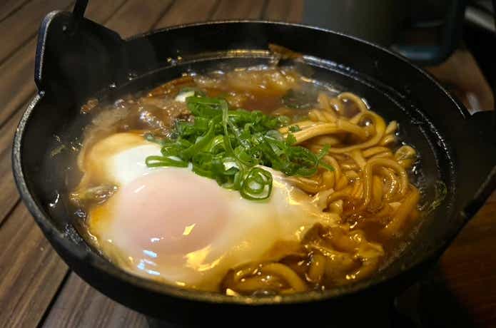 ダイソー「いろり鍋」で煮込んだ鴨つみれ鍋からシメの鍋焼きうどん