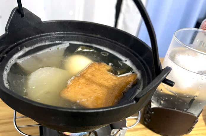 ダイソー「いろり鍋」でおでん